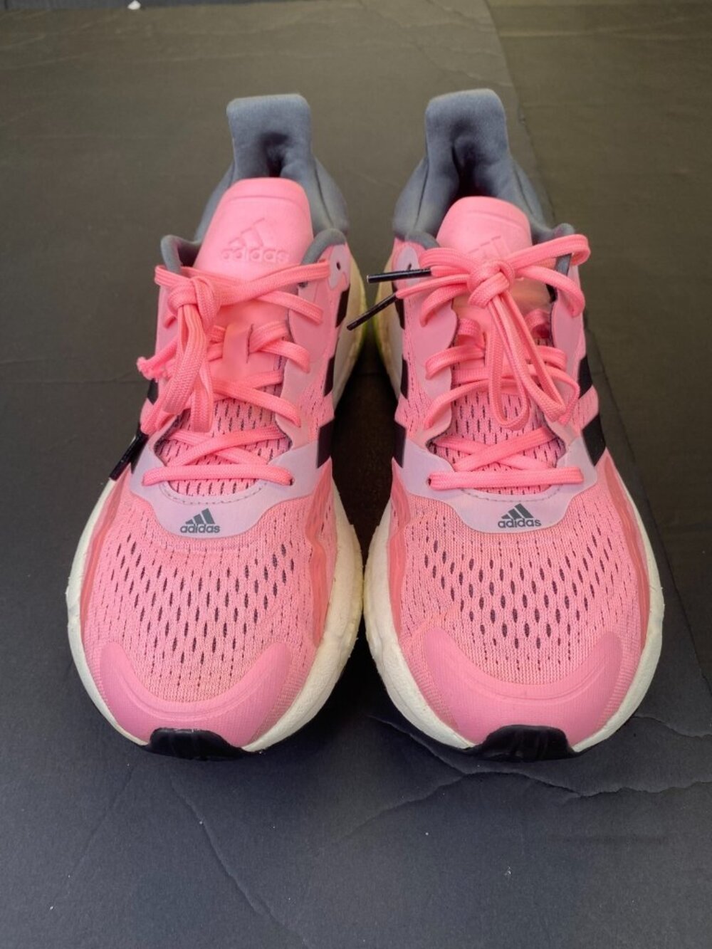 Adidas Solar Boost 3 Woman;s Size 9.5 Black /PinkAthletic Running Shoes Sneakers